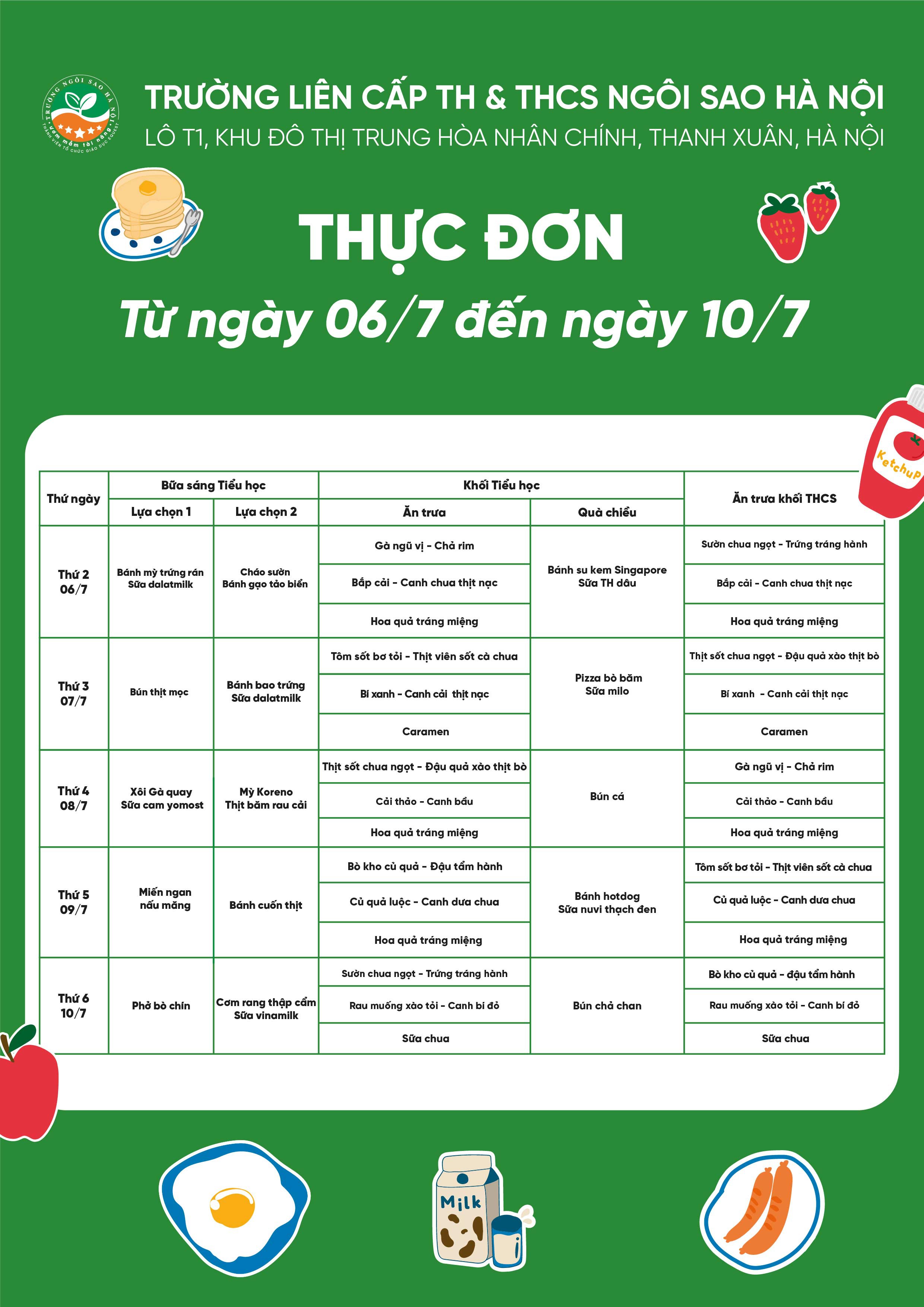 THỰC ĐƠN 7-7-01